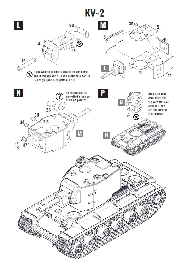 Bolt Action 2 KV1/2 Heavy Tank - 402014001