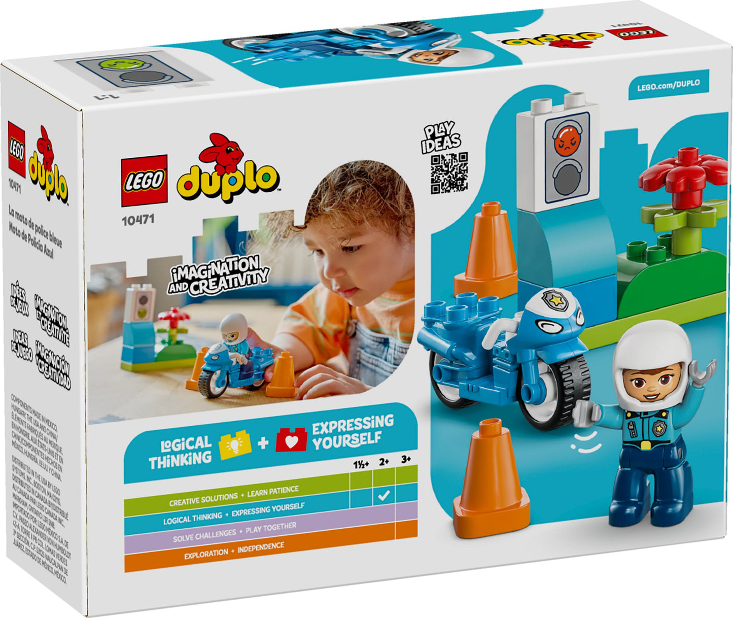 LEGO® Duplo 10471 Blaues Polizeimotorrad
