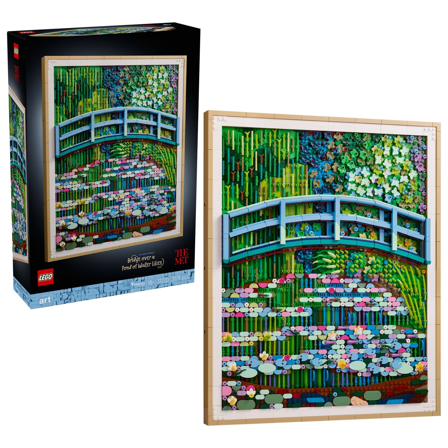 LEGO® Art 31220 Claude Monet – Brücke über einen Seerosenteich