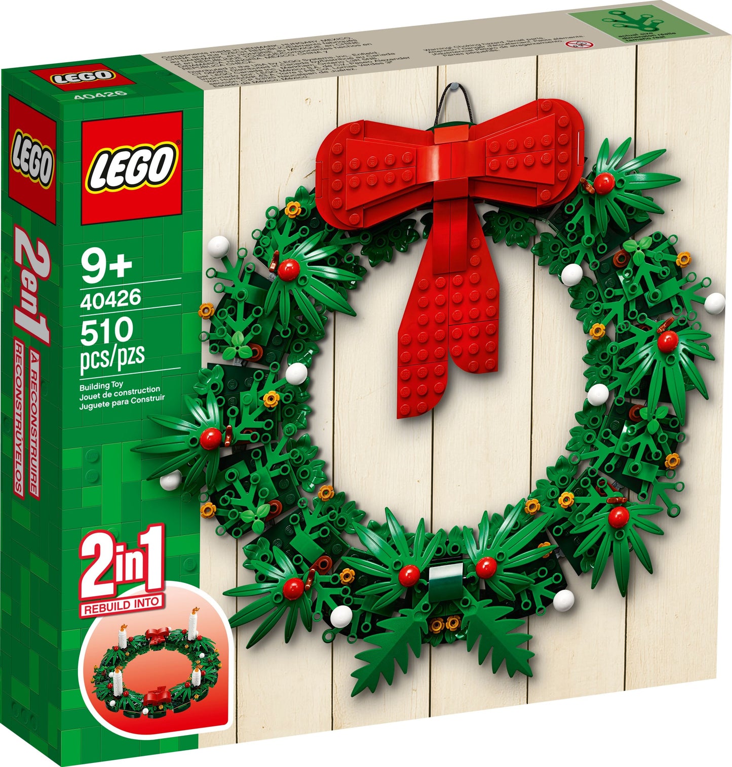 LEGO® 40426 Türkranz / Adventskranz 2in1