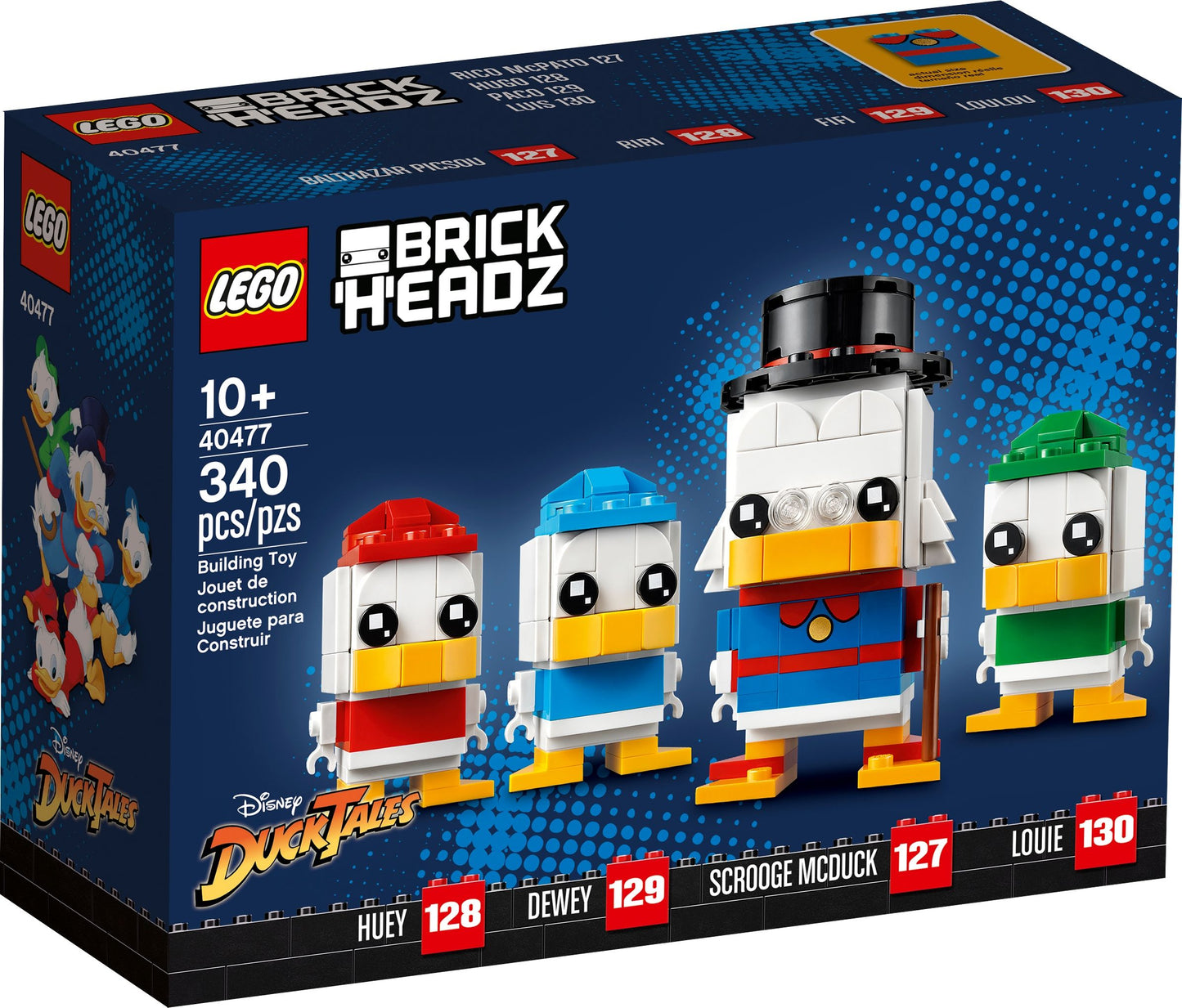 LEGO® BrickHeadz 40477 Dagobert Duck, Tick, Trick & Track