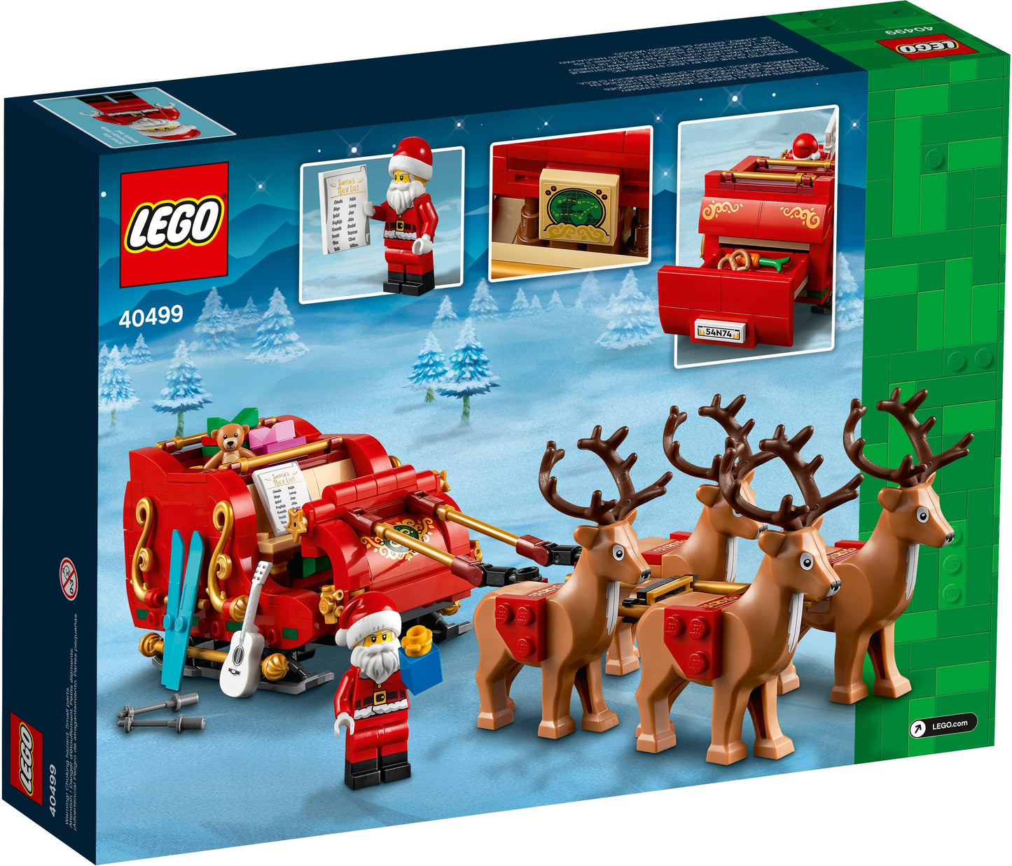 LEGO® 40499 Schlitten des Weihnachtsmanns