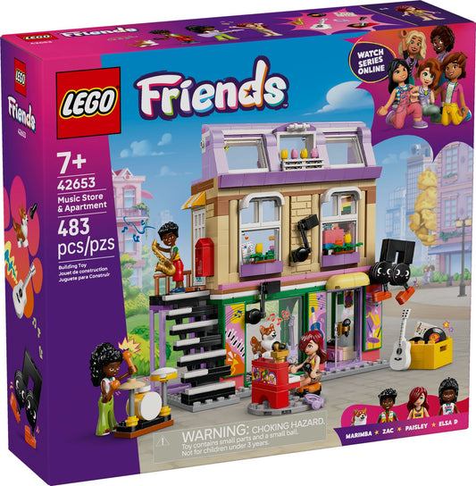 LEGO® Friends 42653 Musikladen & Wohnung