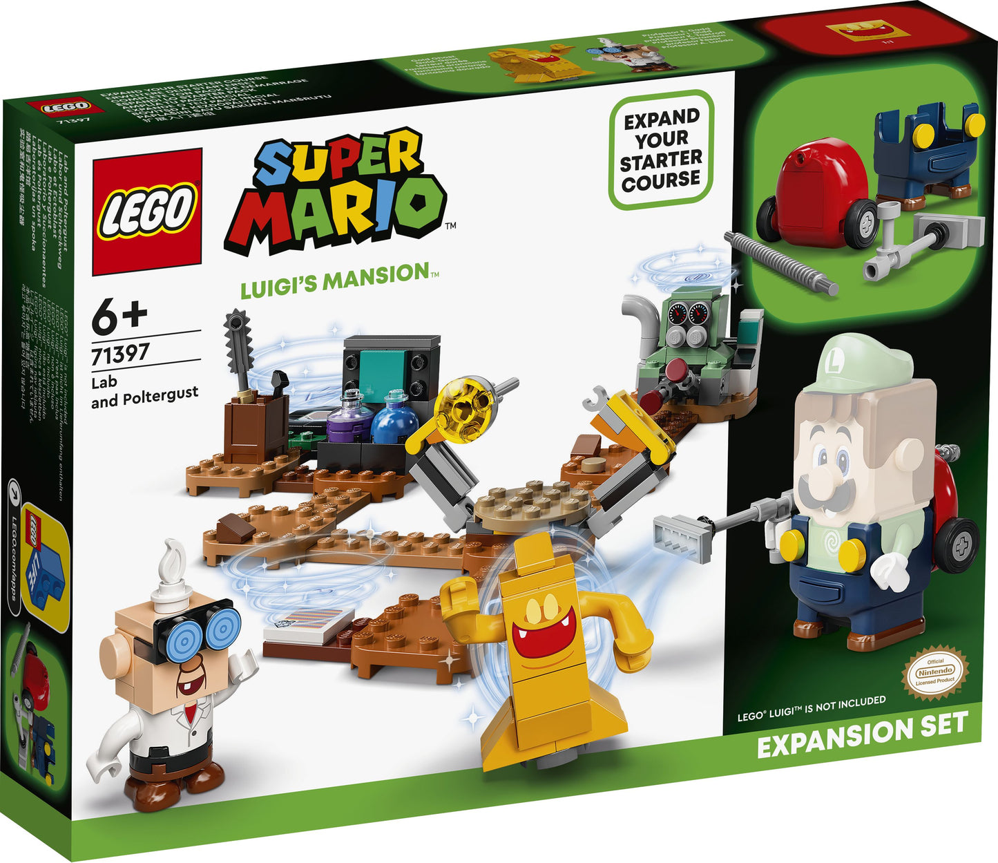 LEGO® Super Mario 71397 Luigi’s Mansion™: Labor und Schreckweg – Erweiterungsset