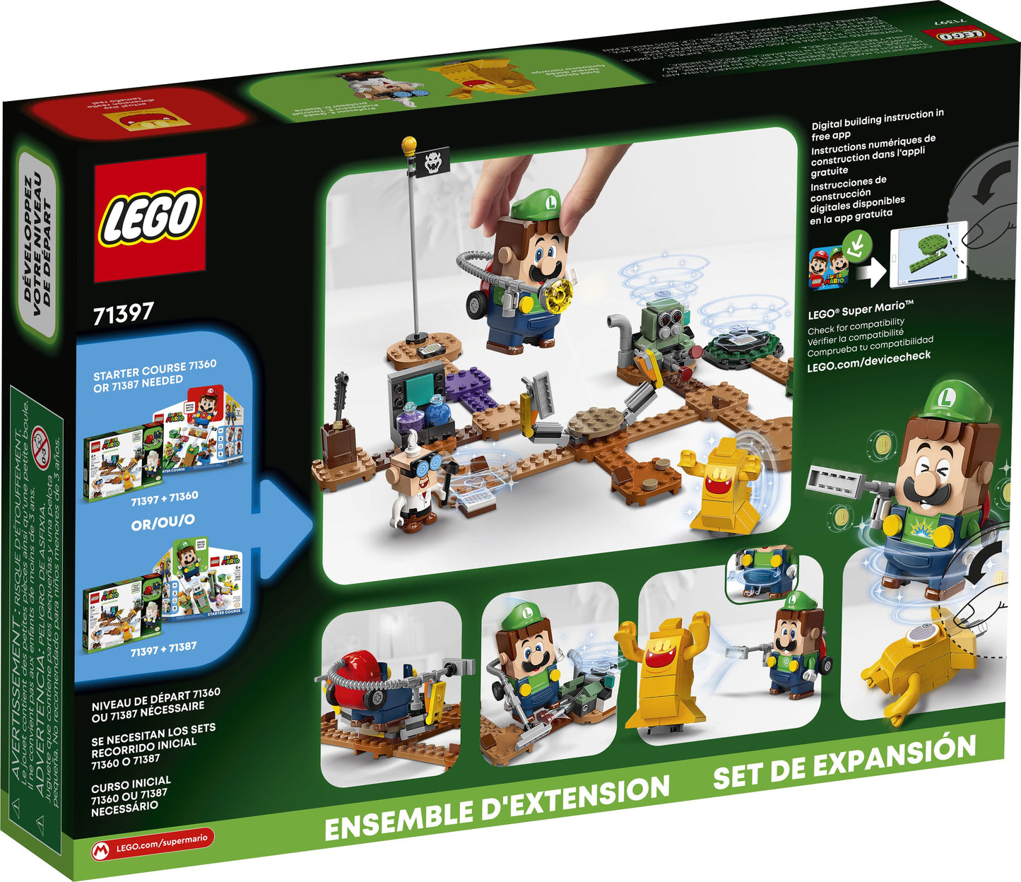 LEGO® Super Mario 71397 Luigi’s Mansion™: Labor und Schreckweg – Erweiterungsset