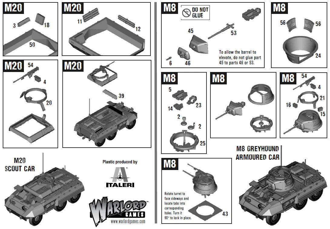 Bolt Action 2 M8/M20 Greyhound Scout Car - EN - 402013005