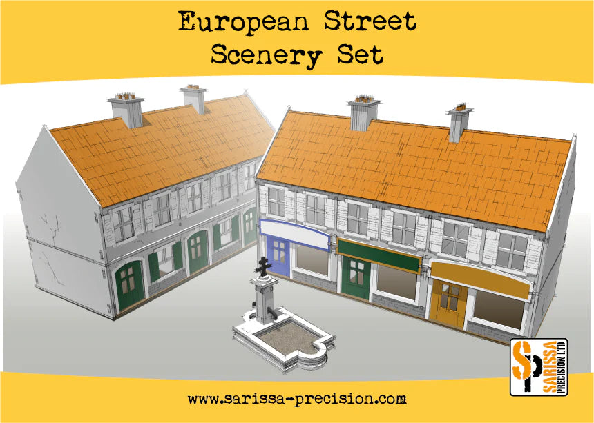 Sarissa Hobby & Terrain - European Street Scenery Set - N151