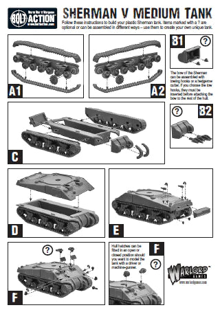 Bolt Action -  British Sherman V Troop including Vc Firefly - 402011011