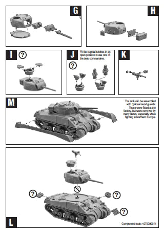 Bolt Action -  British Sherman V Troop including Vc Firefly - 402011011