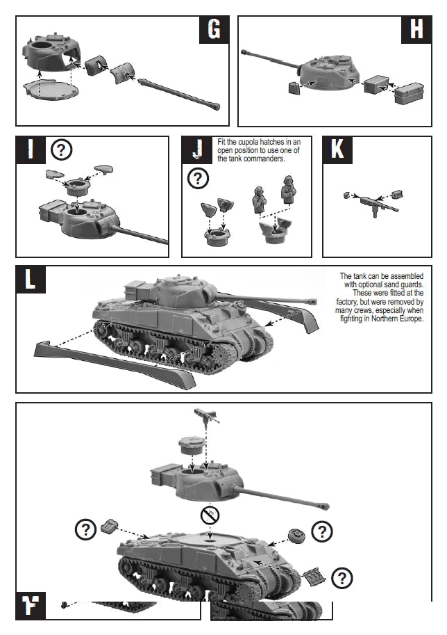 Bolt Action -  British Sherman V Troop including Vc Firefly - 402011011