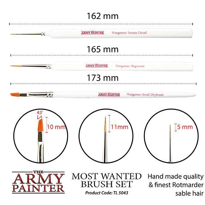 The Army Painter -   Most Wanted Brush Set (TL5043)
