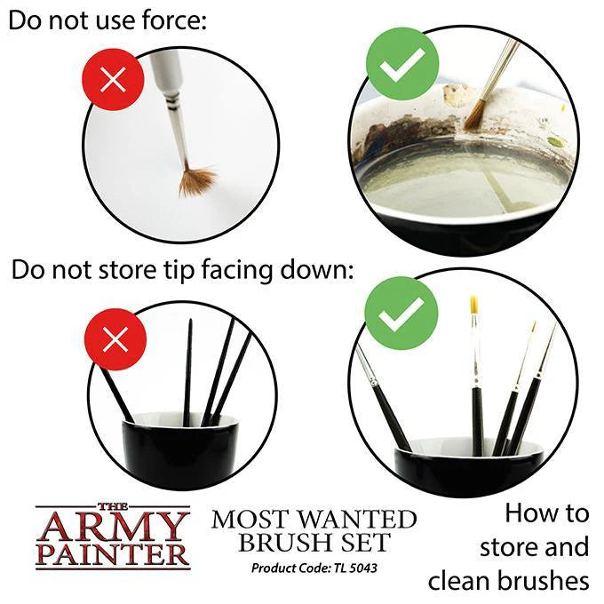 The Army Painter -   Most Wanted Brush Set (TL5043)