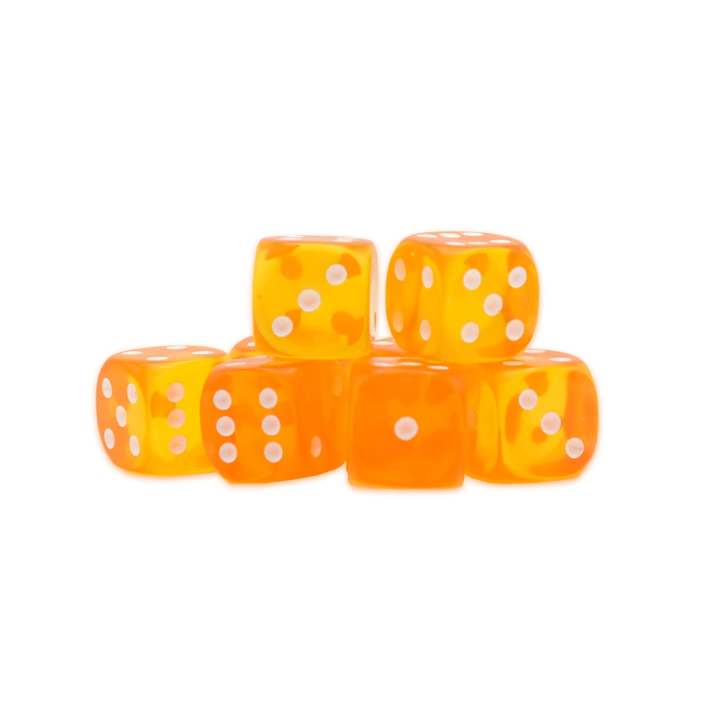 Warlord Games Dice - Amber D6 Dice - 15mm (8) - WG-D6-46