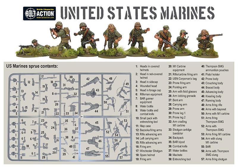 Bolt Action 2 US Marine Corps Starter Army - EN - WGB-START-10