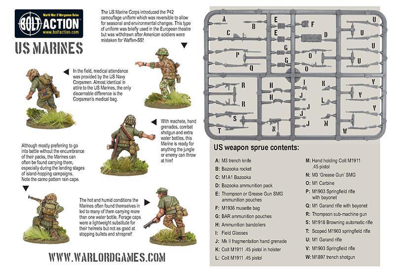 Bolt Action 2 US Marine Corps Starter Army - EN - WGB-START-10