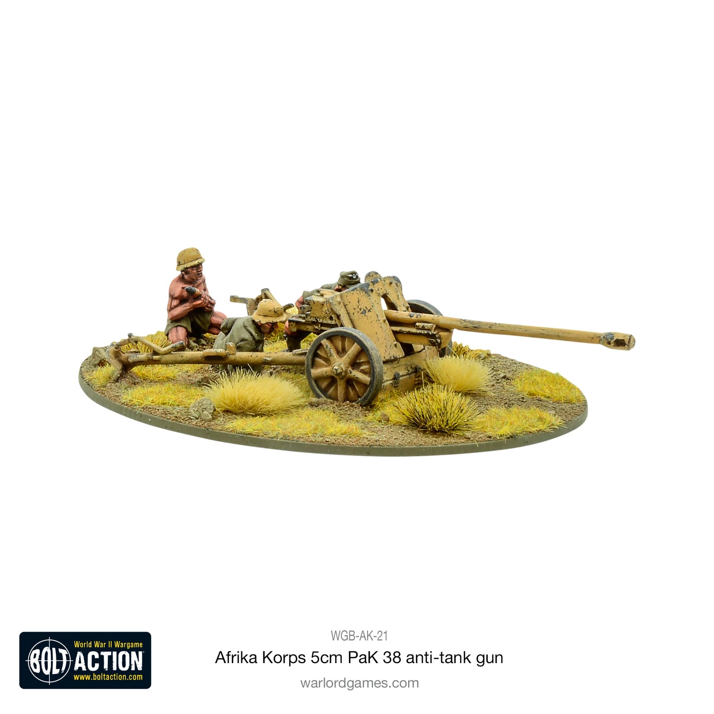 Bolt Action - Afrika Korps 5cm PaK 38 anti-tank gun - EN - WGB-AK-21