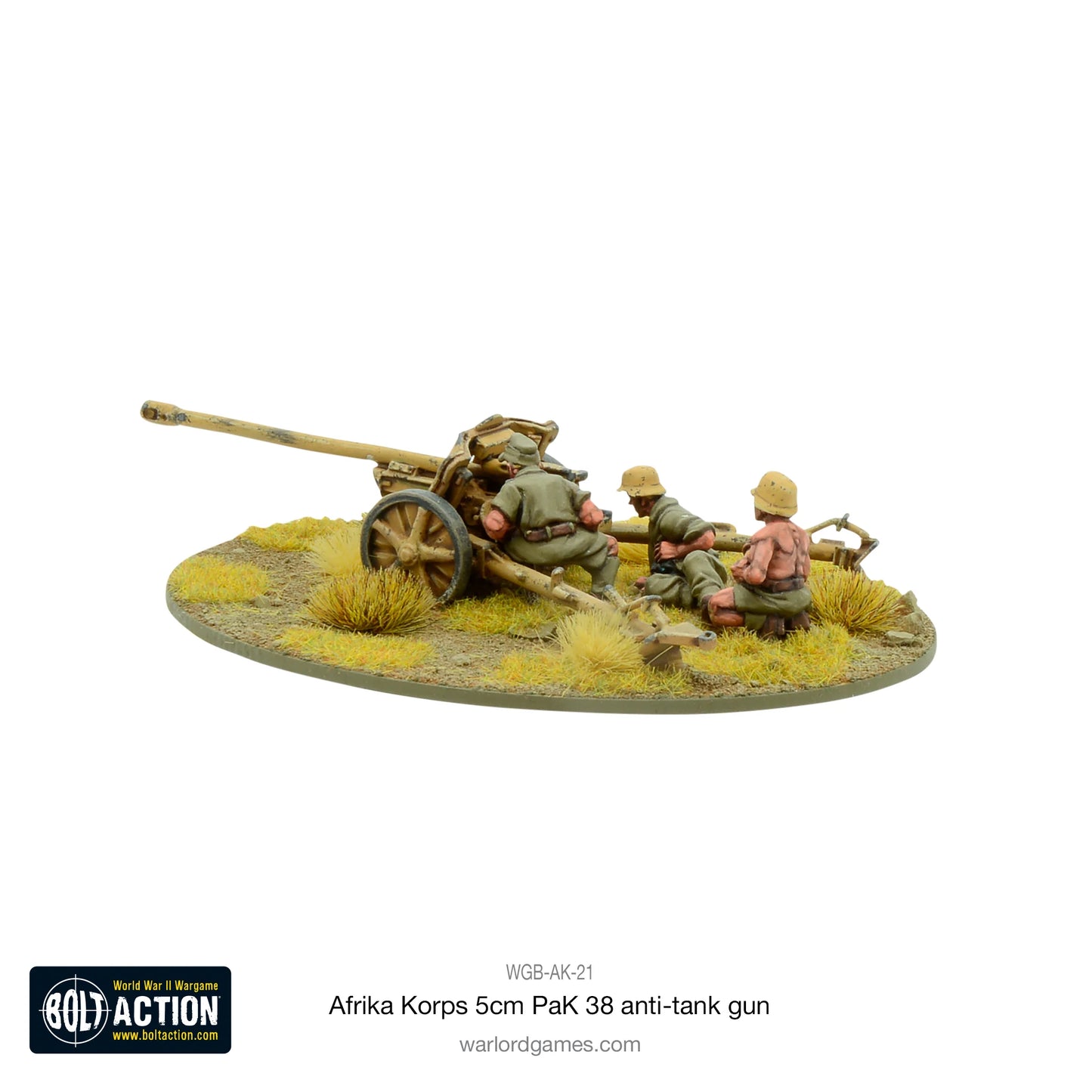 Bolt Action - Afrika Korps 5cm PaK 38 anti-tank gun - EN - WGB-AK-21