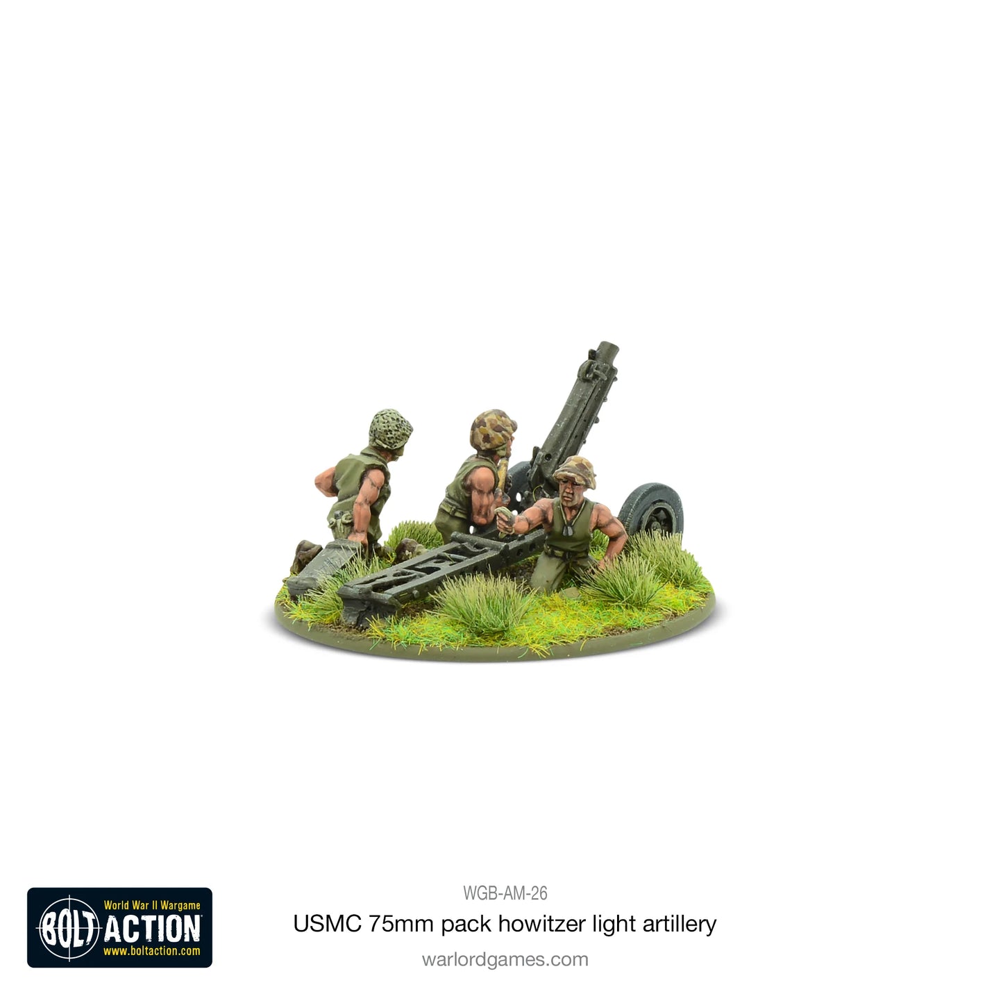 Bolt Action - USMC 75mm Pack Howitzer Light Artillery - WGB-AM-26