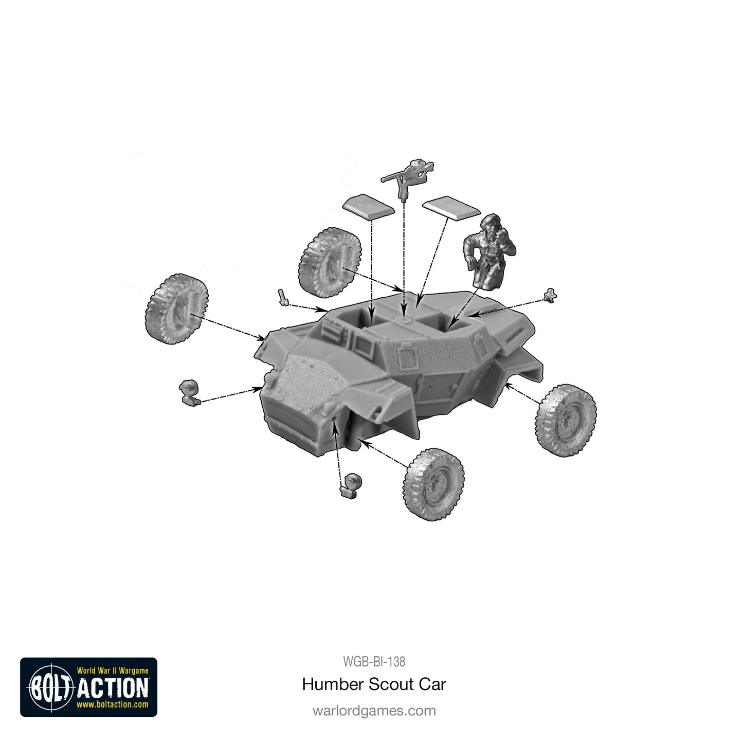 Bolt Action - Humber Scout Car - WGB-BI-138