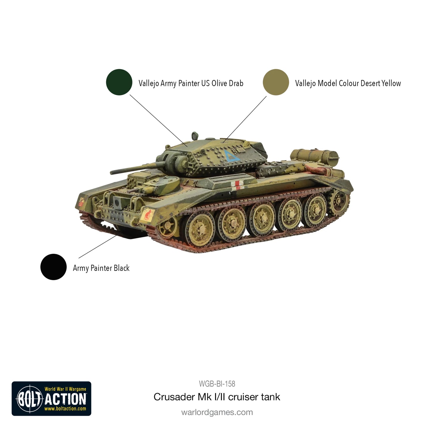 Bolt Action - Crusader MK I/II tank - WGB-BI-158