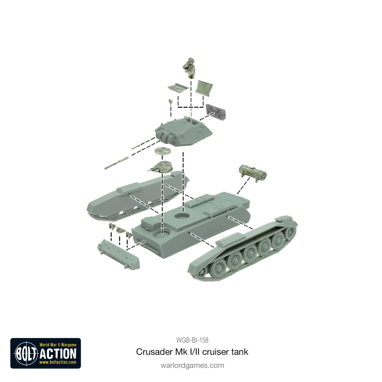 Bolt Action - Crusader MK I/II tank - WGB-BI-158