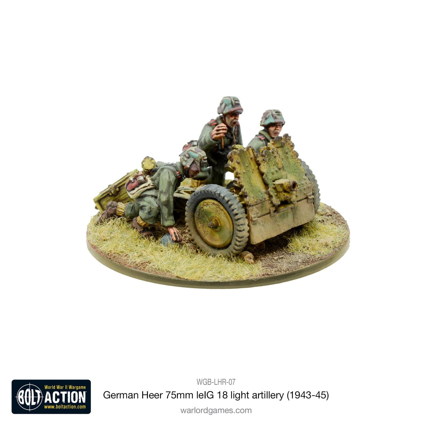 Bolt Action German Heer 75mm leIG 18 light artillery (1943-45) - EN - WGB-LHR-07