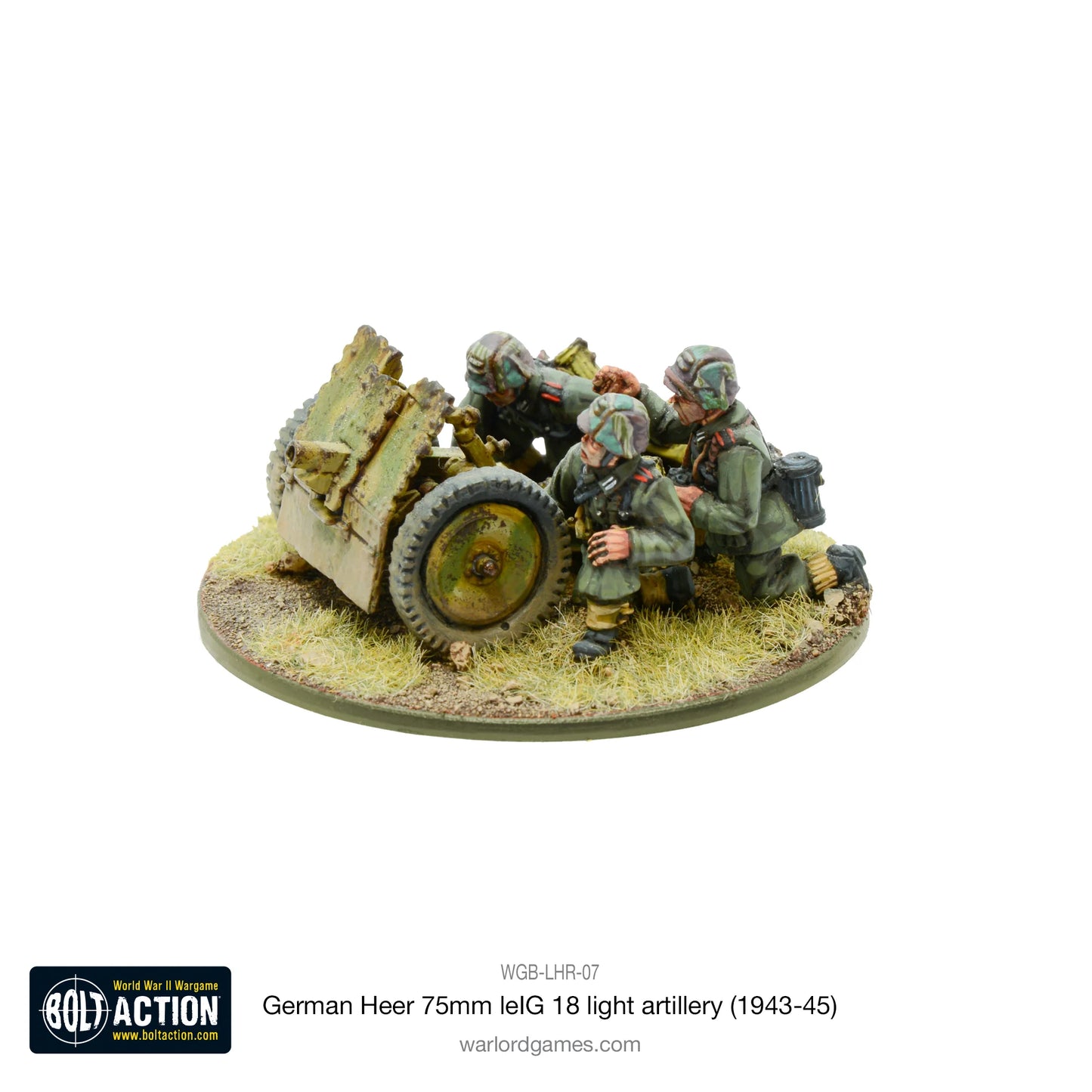 Bolt Action German Heer 75mm leIG 18 light artillery (1943-45) - EN - WGB-LHR-07