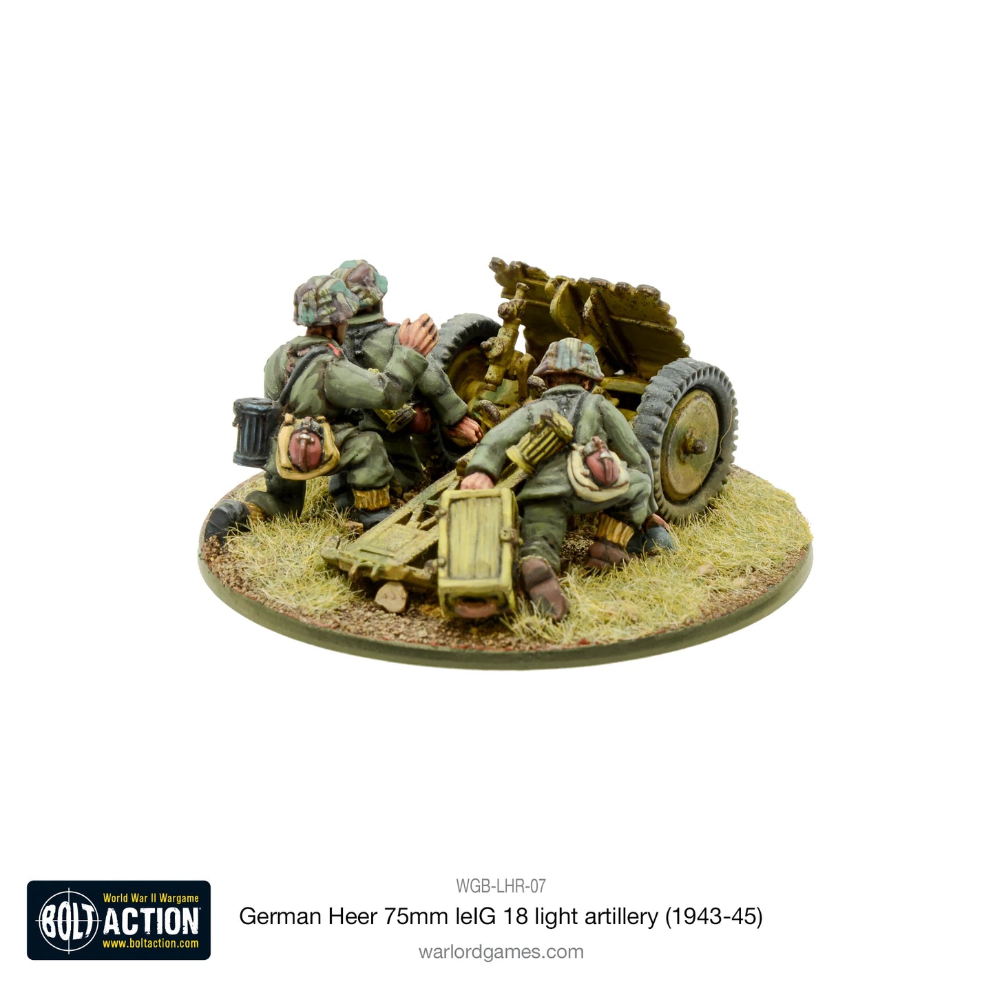 Bolt Action German Heer 75mm leIG 18 light artillery (1943-45) - EN - WGB-LHR-07