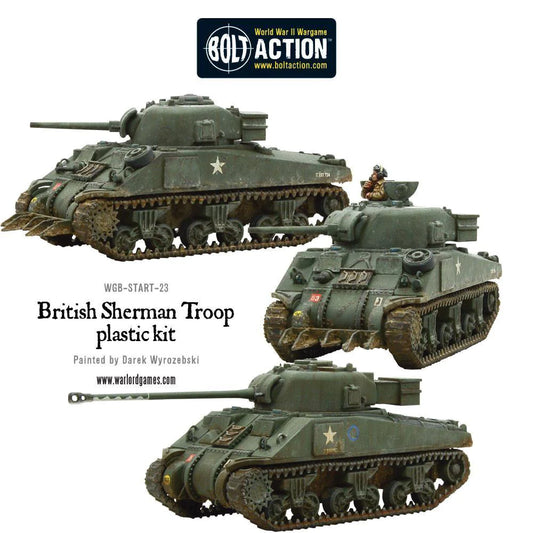 Bolt Action -  British Sherman V Troop including Vc Firefly - 402011011