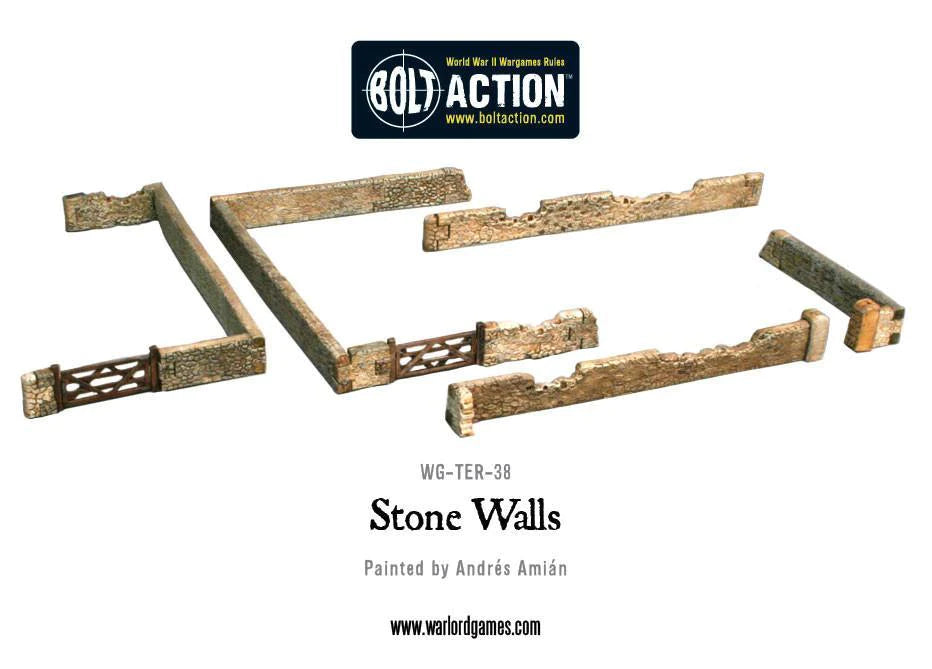 Bolt Action 2 Scenery Stone Walls - EN - WG-TER-38