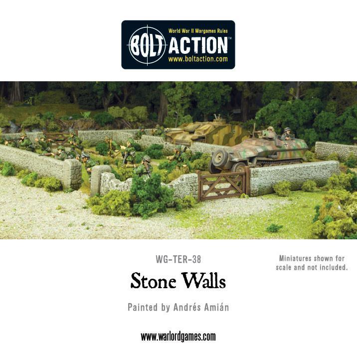 Bolt Action 2 Scenery Stone Walls - EN - WG-TER-38