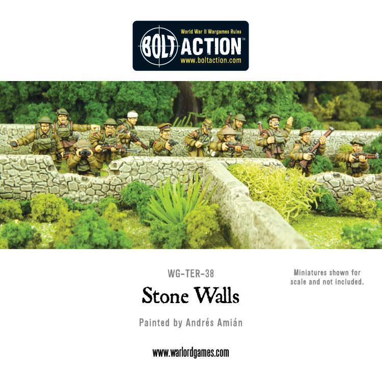 Bolt Action 2 Scenery Stone Walls - EN - WG-TER-38