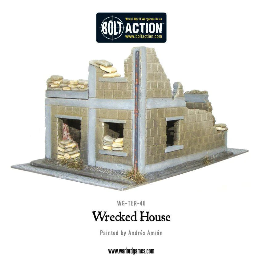 Bolt Action 2 Scenery Wrecked House - EN - WG-TER-46