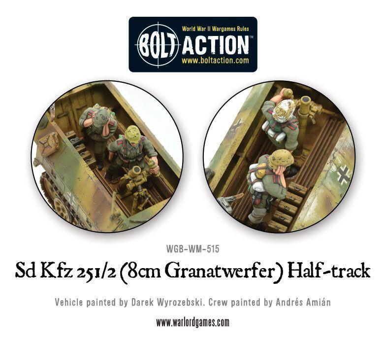 Bolt Action - Sd.Kfz 251/2 Ausf D (8cm Granatwerfer) Half Track - WGB-WM-515