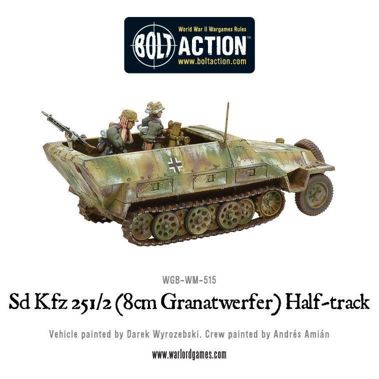 Bolt Action - Sd.Kfz 251/2 Ausf D (8cm Granatwerfer) Half Track - WGB-WM-515