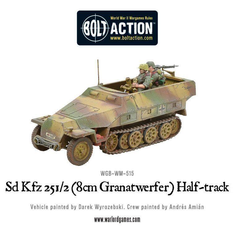 Bolt Action - Sd.Kfz 251/2 Ausf D (8cm Granatwerfer) Half Track - WGB-WM-515