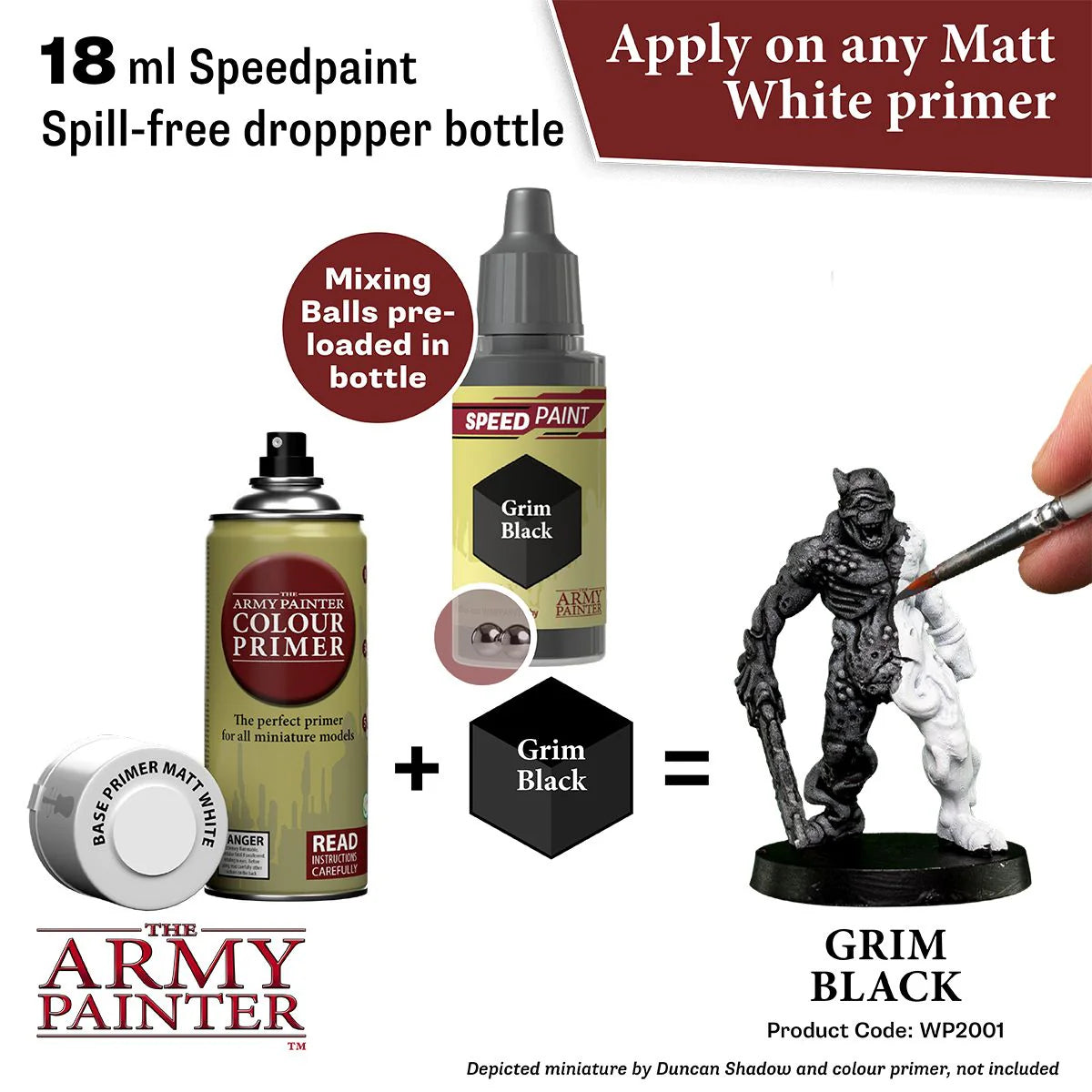 The Army Painter: Speedpaint: Grim Black - WP2001