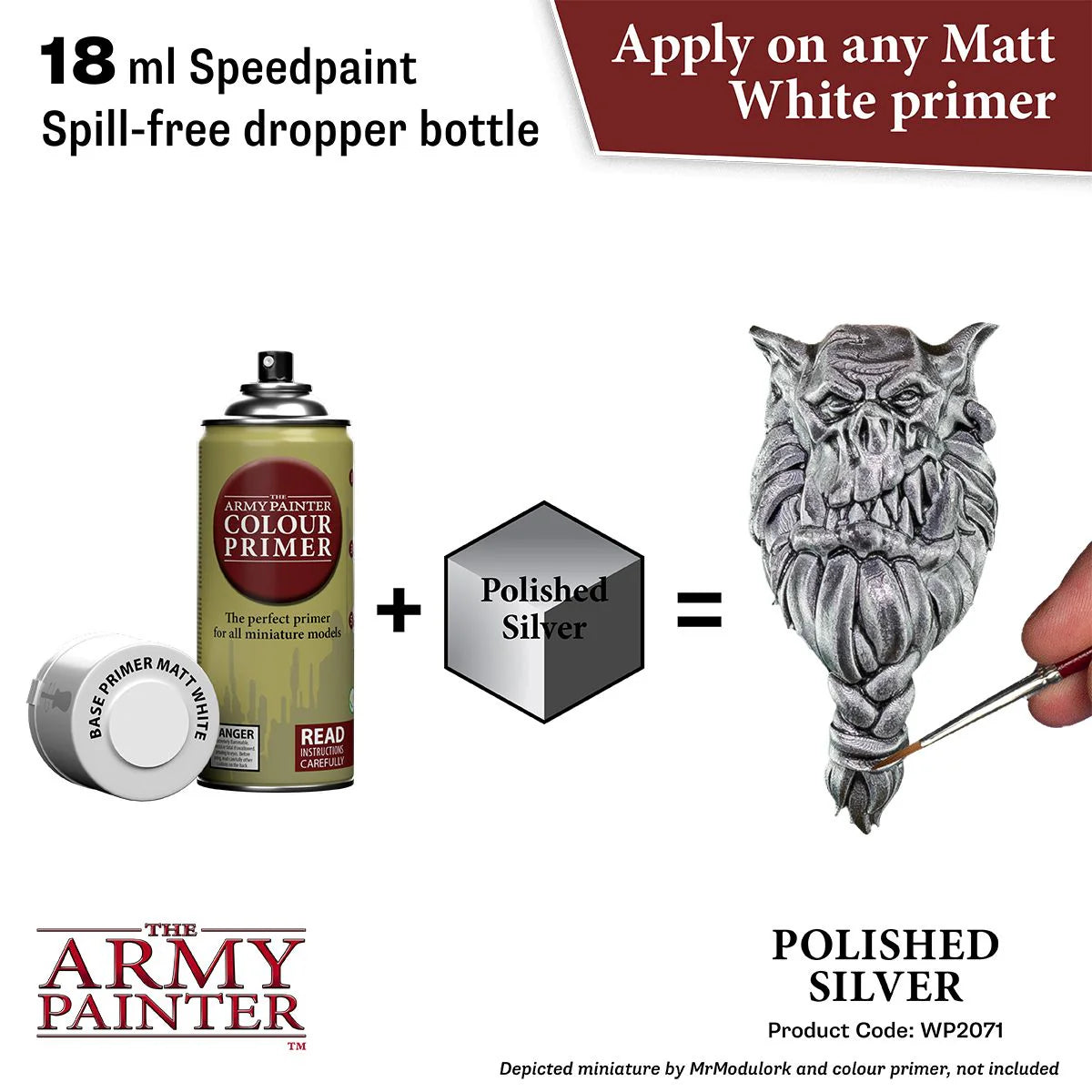 The Army Painter: Speedpaint: Polished Silver - WP2071