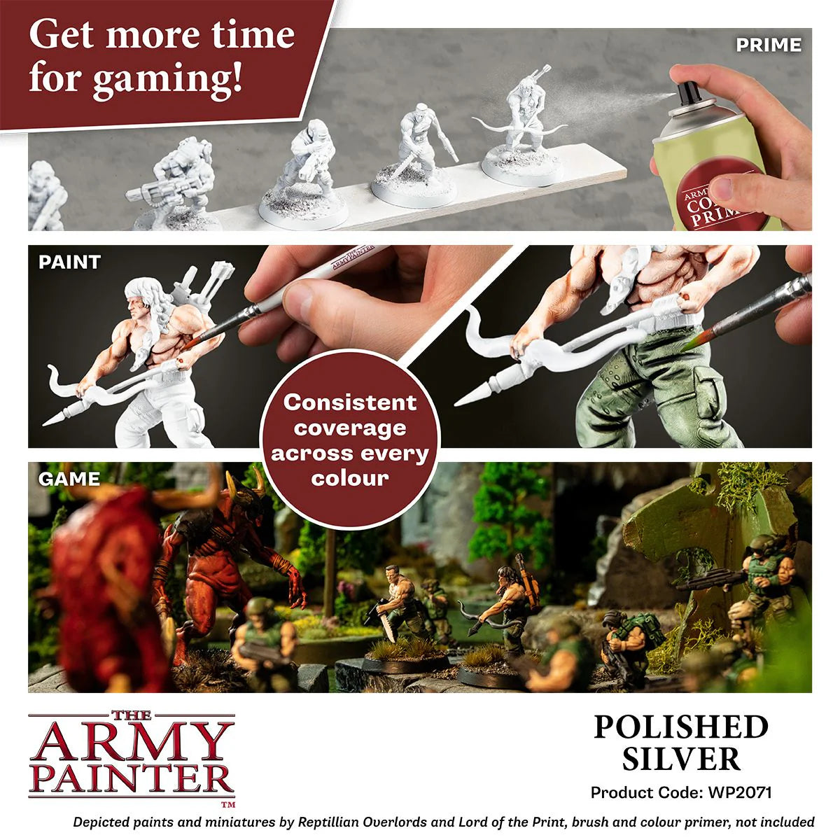 The Army Painter: Speedpaint: Polished Silver - WP2071