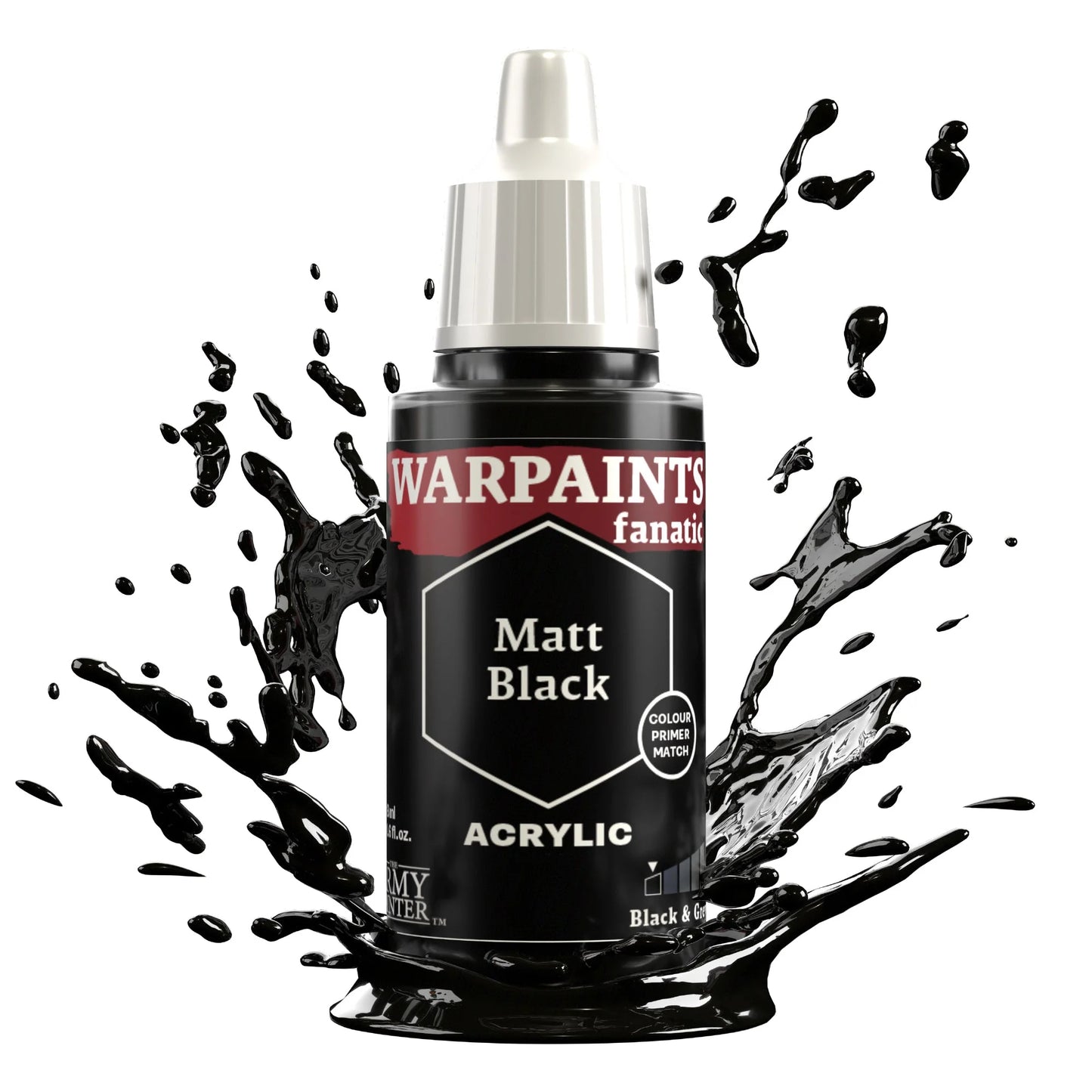 The Army Painter: Warpaints Fanatic: Matt Black - WP3001