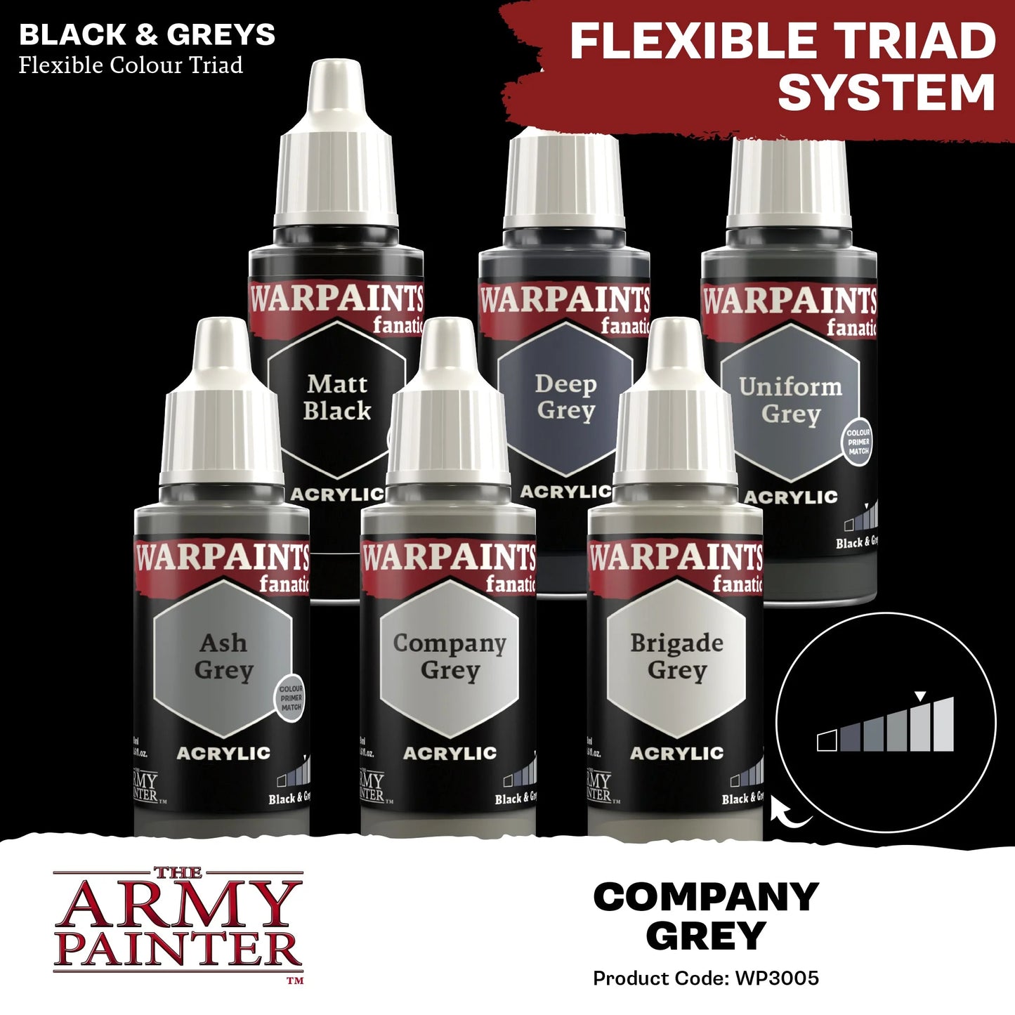The Army Painter: Warpaints Fanatic: Company Grey - WP3005