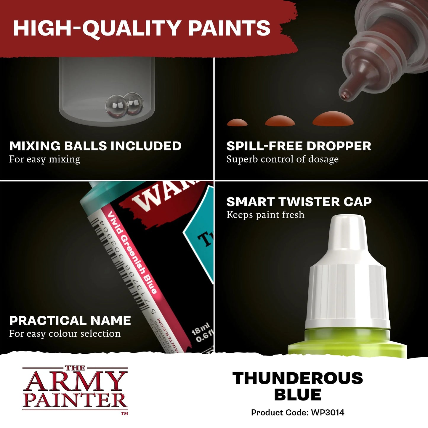 The Army Painter: Warpaints Fanatic: Thunderous Blue - WP3014