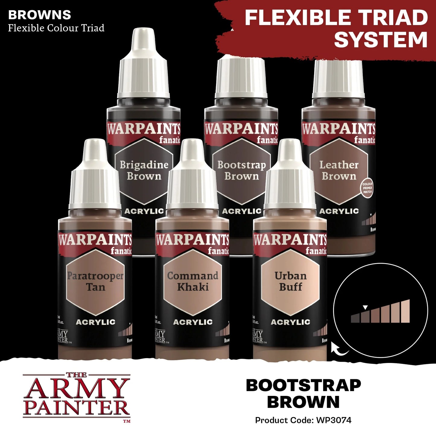The Army Painter: Warpaints Fanatic: Bootstrap Brown - WP3074