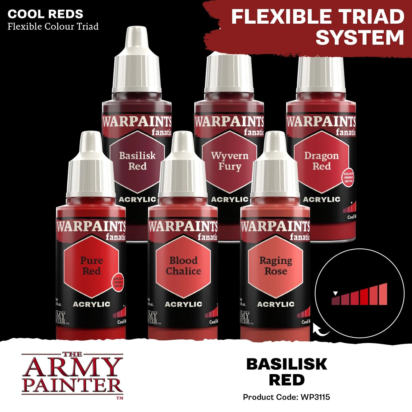 The Army Painter: Warpaints Fanatic: Basilisk Red - WP3115