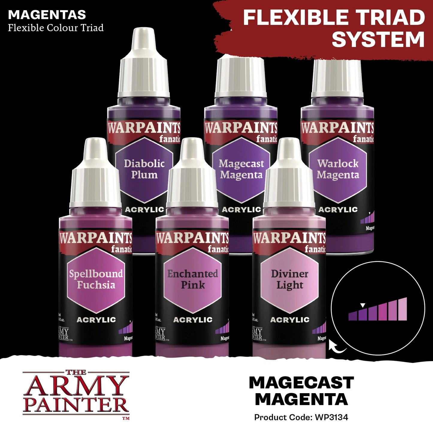 The Army Painter: Warpaints Fanatic: Magecast Magenta - WP3134