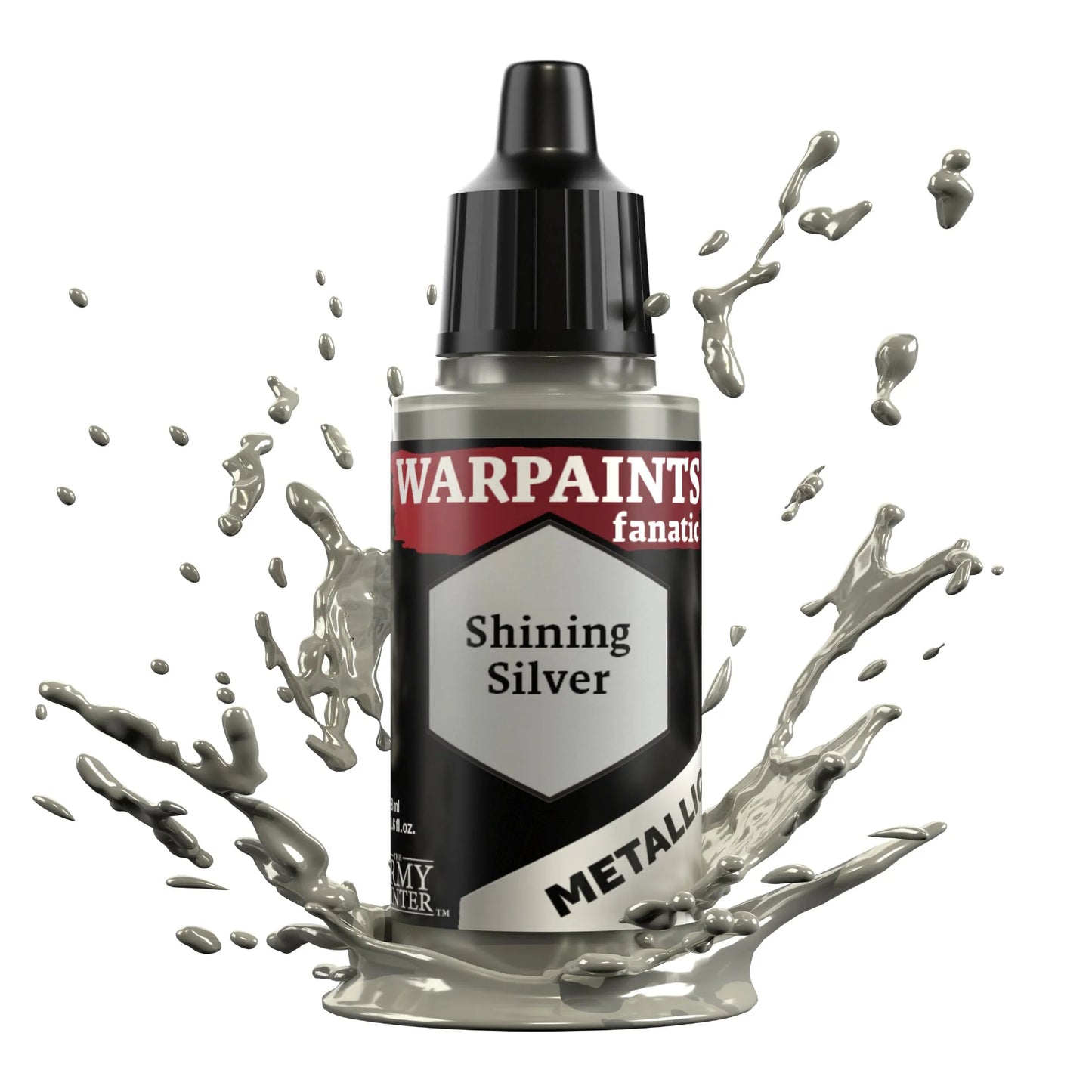 The Army Painter:  Warpaints Fanatic Metallic: Shining Silver - WP3191