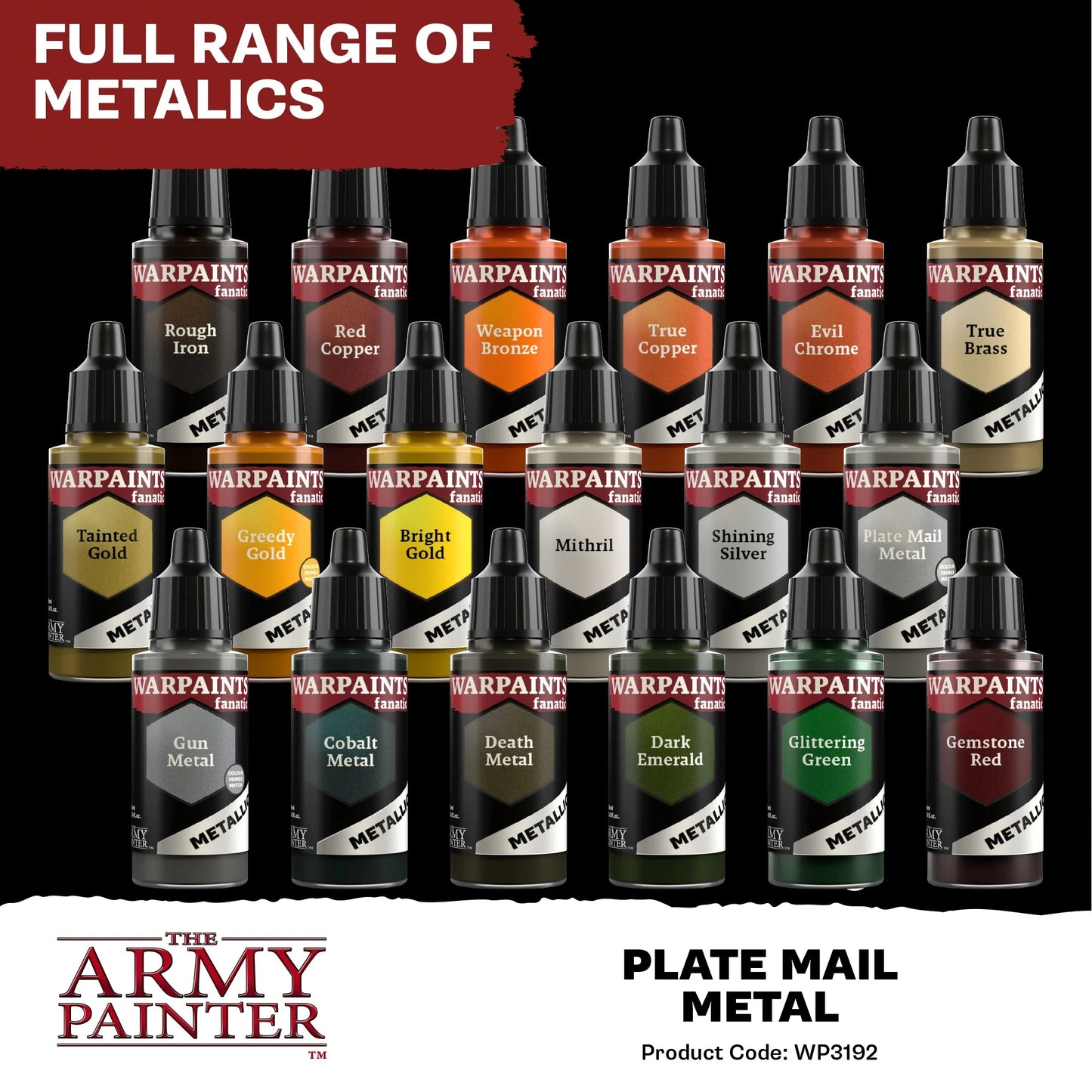 The Army Painter: Warpaints Fanatic Metallic: Plate Mail Metal - WP3192