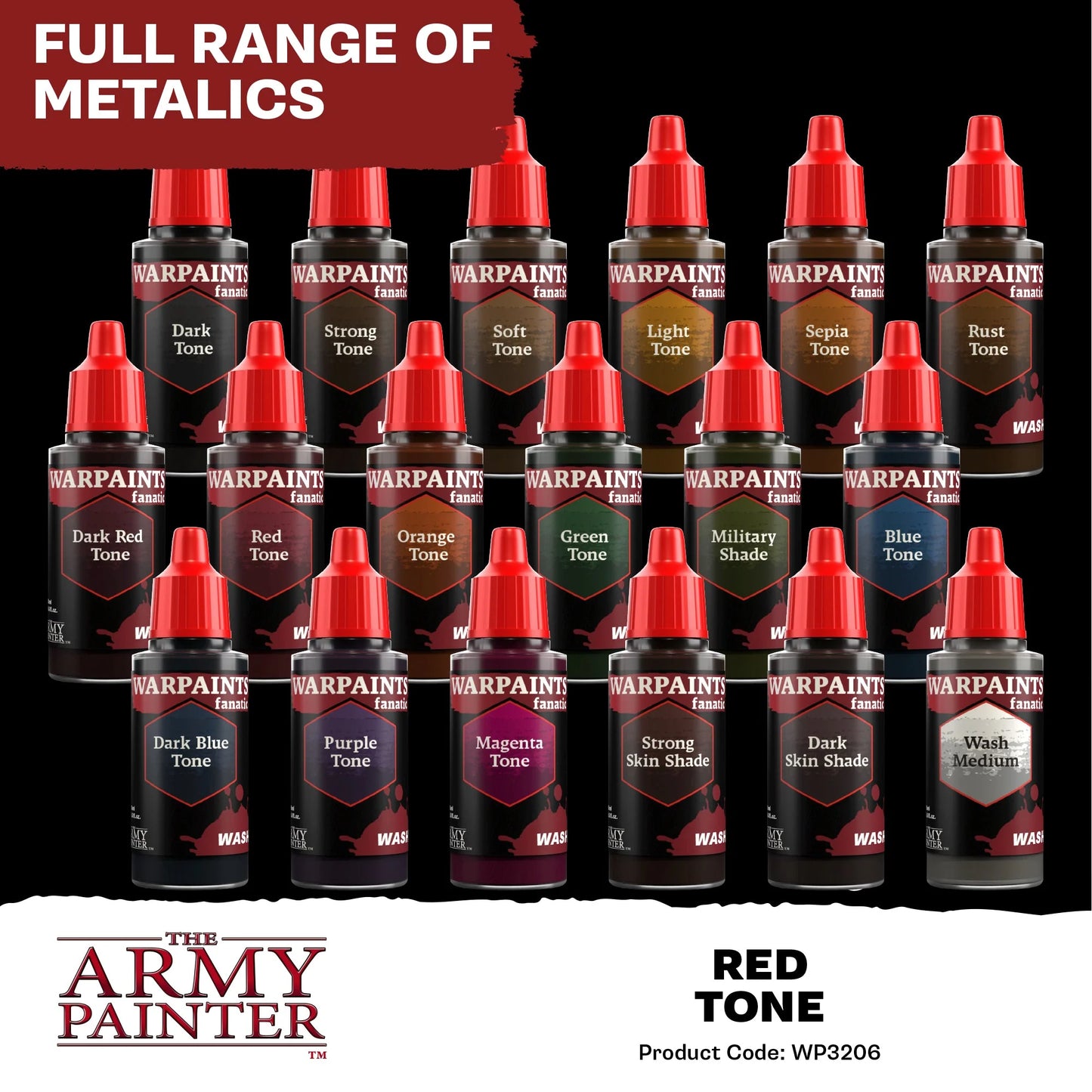 The Army Painter:  Warpaints Fanatic Wash: Red Tone - WP3206