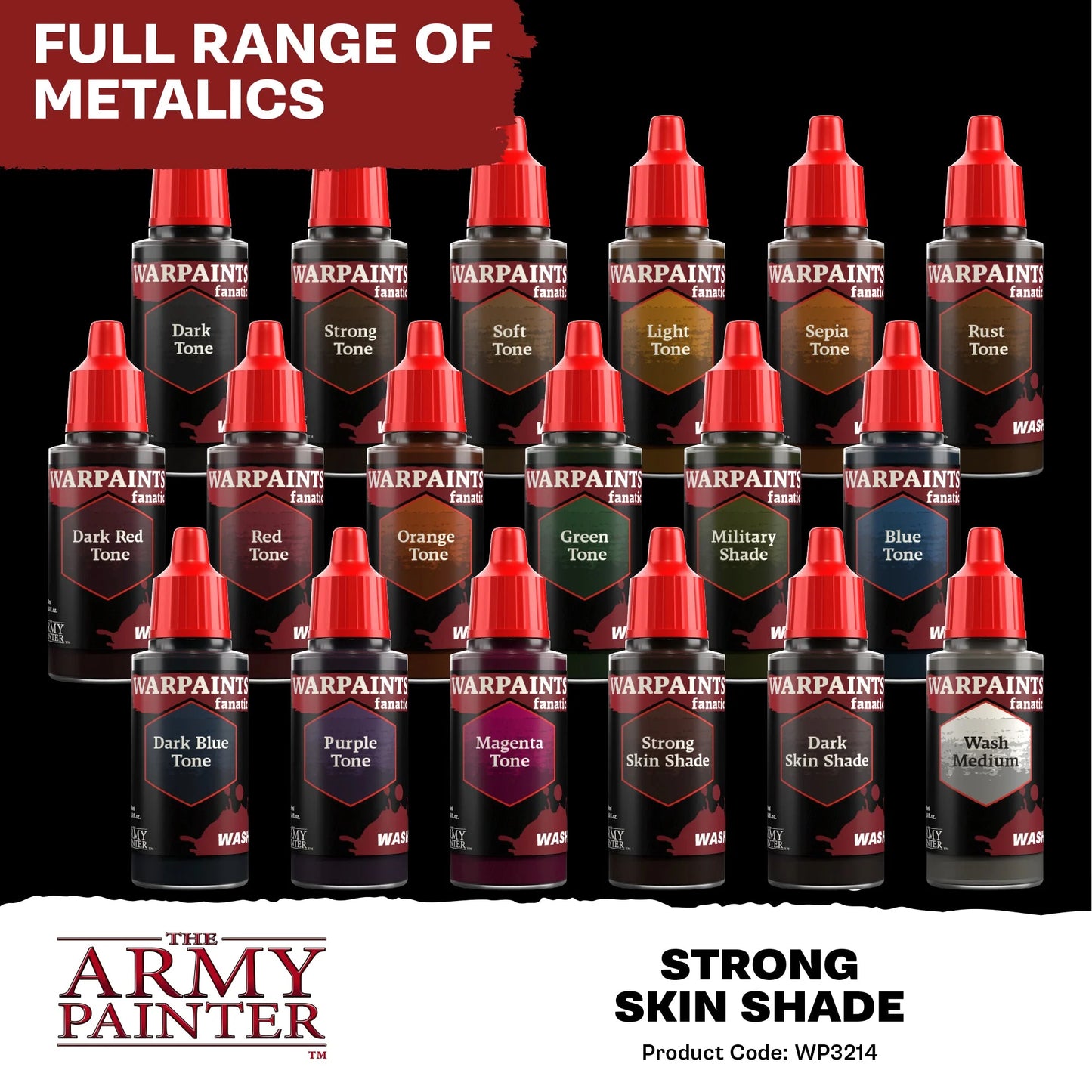 The Army Painter: Warpaints Fanatic Wash: Strong Skin Shade - WP3214