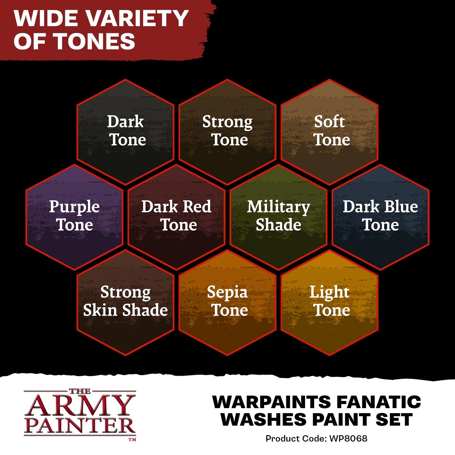 Warpaints Fanatic Washes Paint Set - WP8068